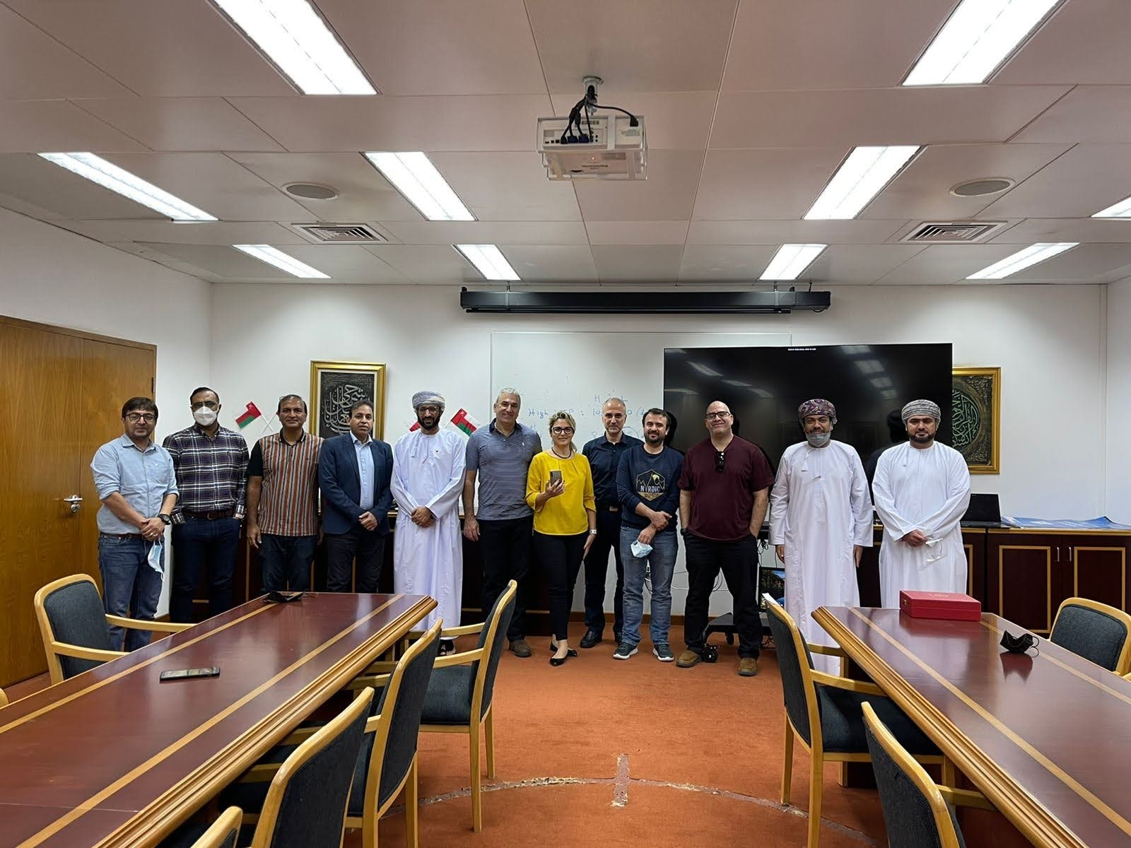 With the faculty of the Department of Economics at Sultan Qaboos University, Muscat, Oman, 2021.