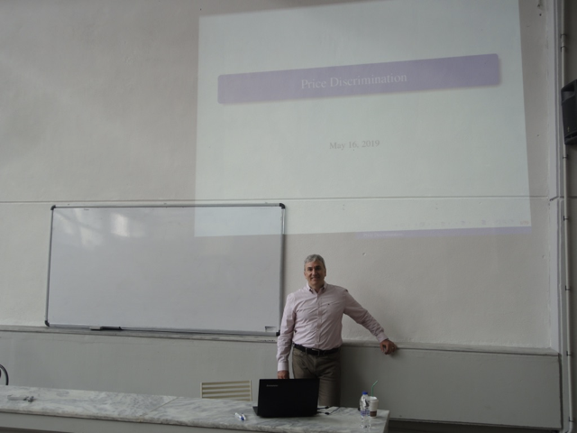 Fulbright Intercountry Lecturing Award: A lecture to undergraduate students at the Democritus University of Thrace, Greece, 2019.
